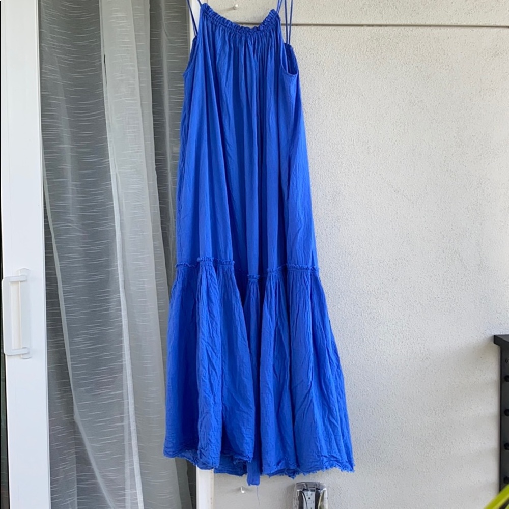 DEVOTION TWINS DION MAXI DRESS in blue